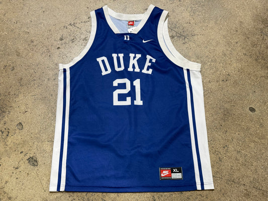 Nike NCAA Duke Basketball #21 Jersey - Blue Size XL