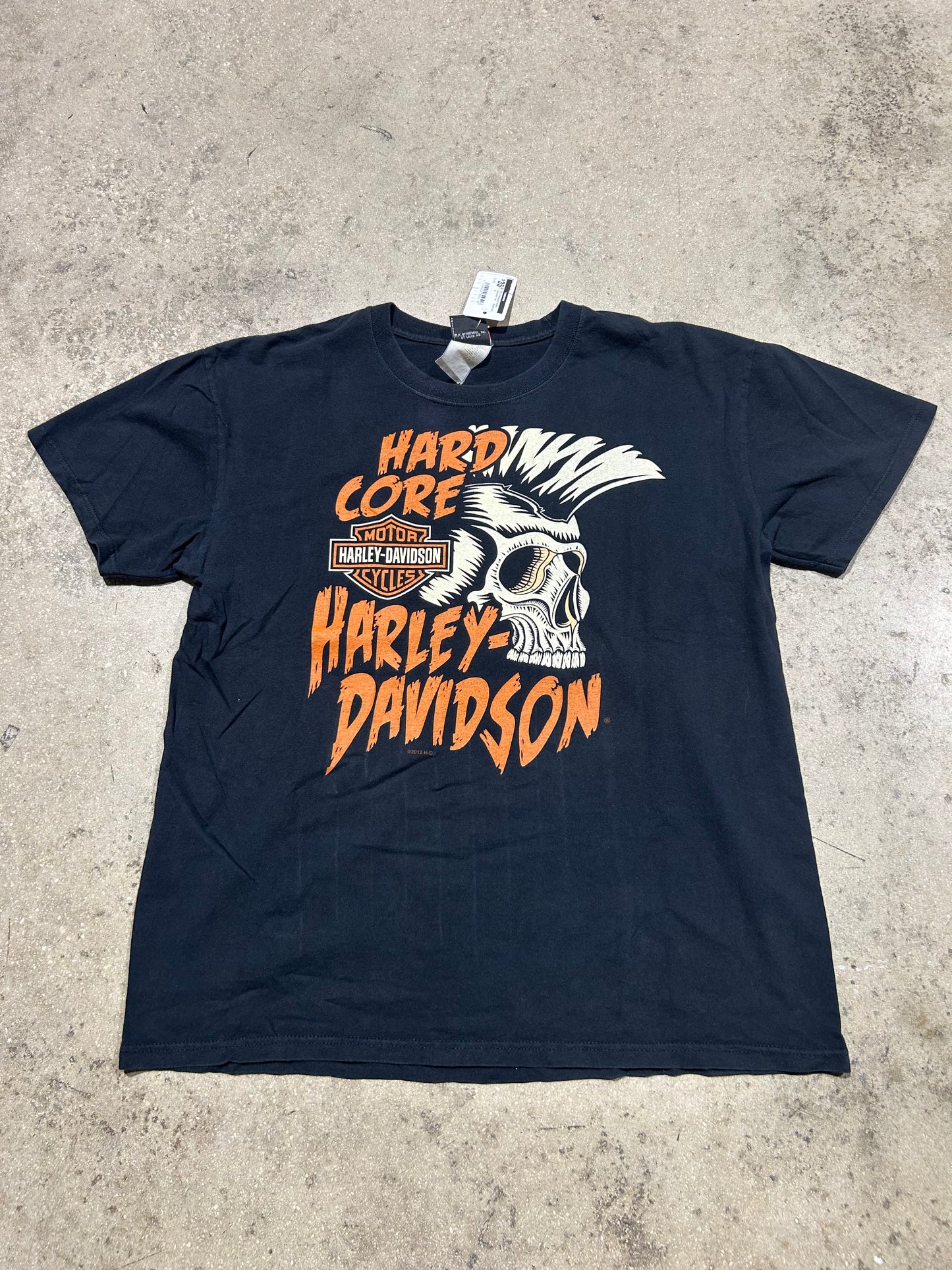 2012 Hardcore Harley Davidson Tee - Black Size XL