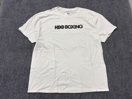 HBO Boxing Title Tee - White Size XL