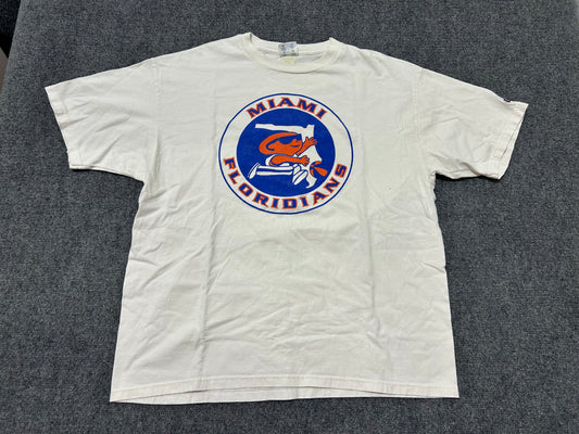Miami Floridians Tee - White Size XL