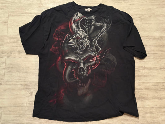 Dragon Skull Tee - Black Size XXL