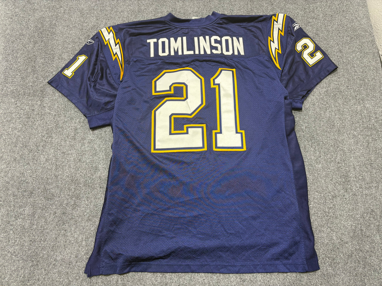 Reebok San Diego Chargers #21 Tomlinson Authentic Jersey - Navy Size 54/XXL