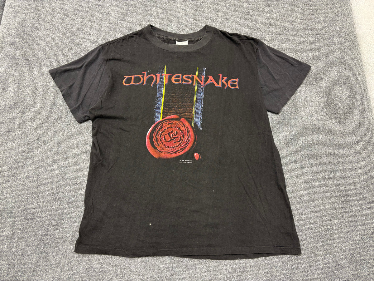 1990 White Snake Tour Tee - Black Size XL