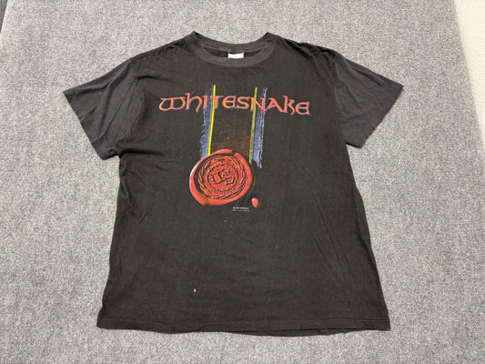 1990 White Snake Tour Tee - Black Size XL