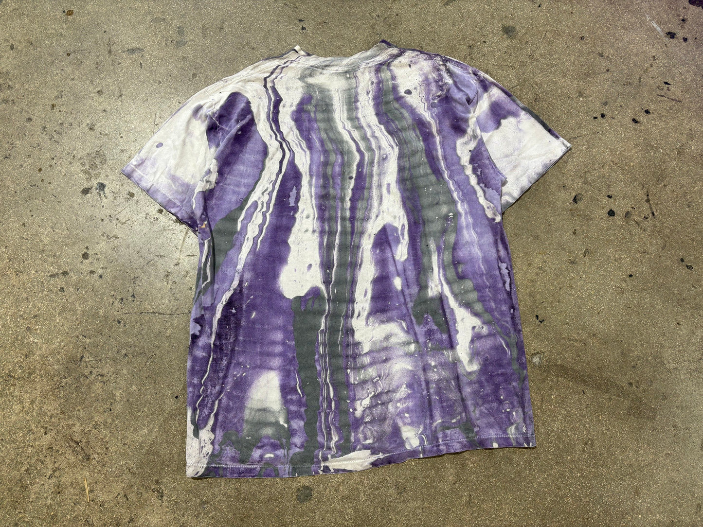 Batman Returns All Over Print Tee - Purple/White Size XL