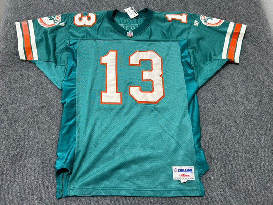 Miami Dolphins Dan Marino #13 Football Jersey - Teal Size 48