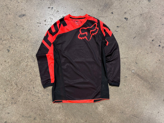 Fox Motocross Racing Jersey - Black/ Orange Size Medium