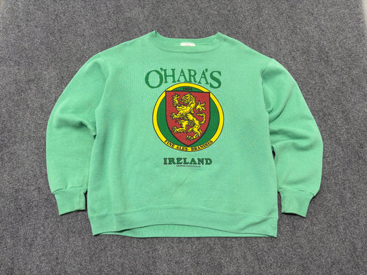 Oharas Ireland Crewneck Sweatshirt - Mint Green Size Medium