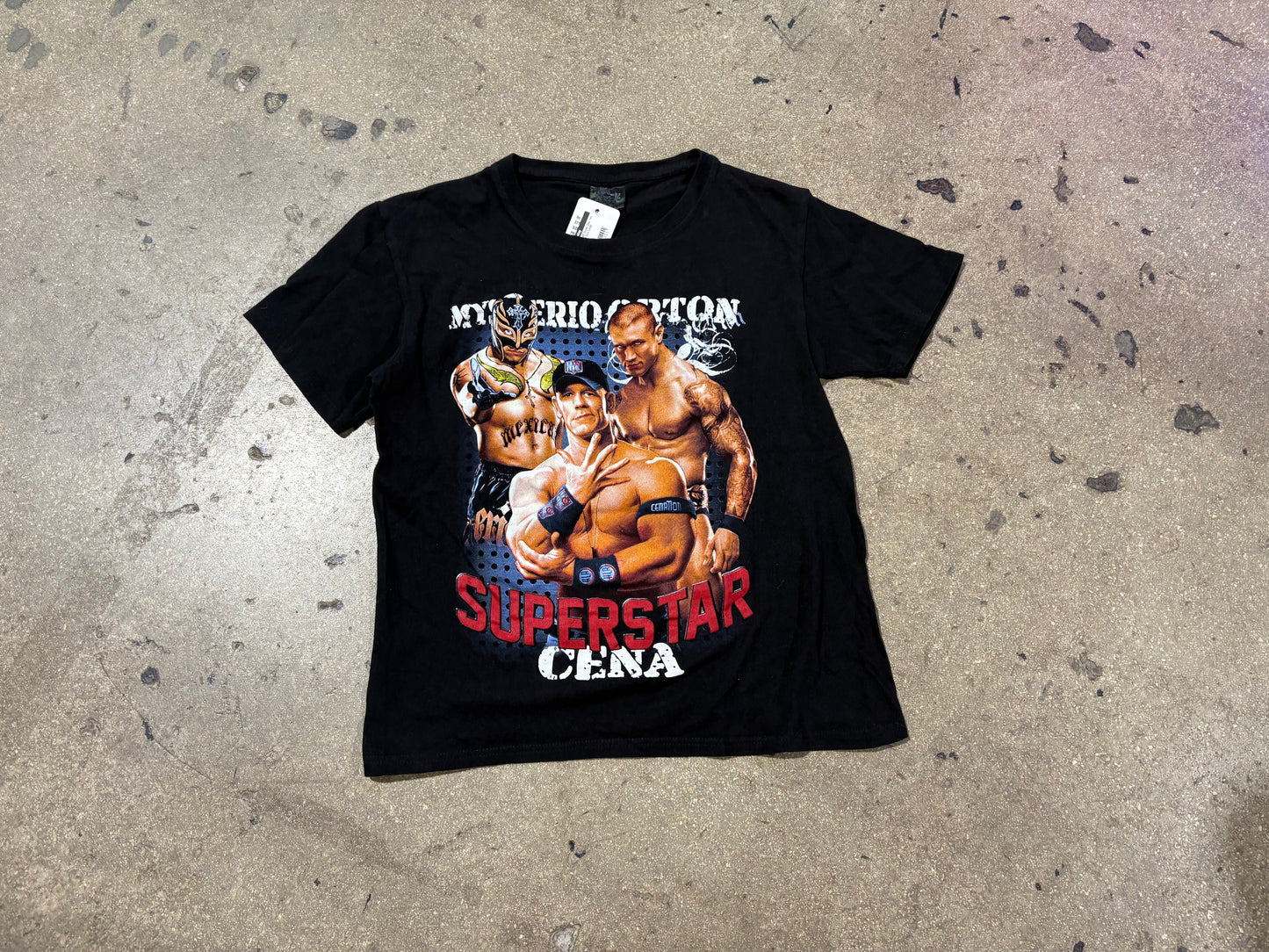Kids WWE Super Star Tee - Black Size Large