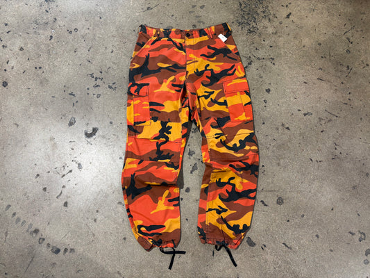 ROTHCO Military Camo Cargo Pants - Orange Size Medium