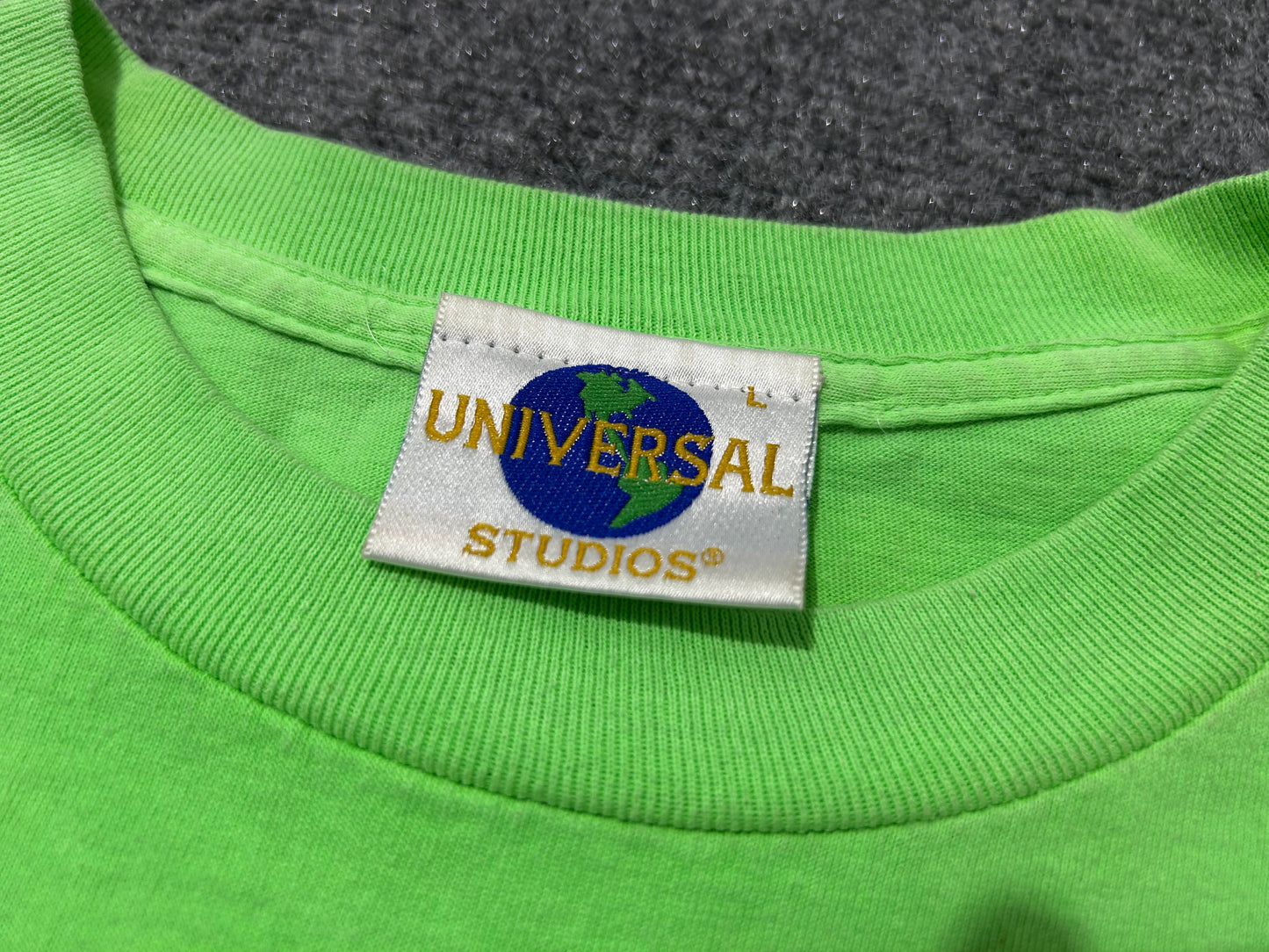 1990 Nickelodeon Studios Tee - Slime Green Size Large (21 x 27.5)