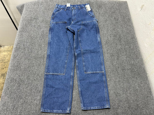 Carhartt Denim Double Knees Pants - Blue Size 32x34