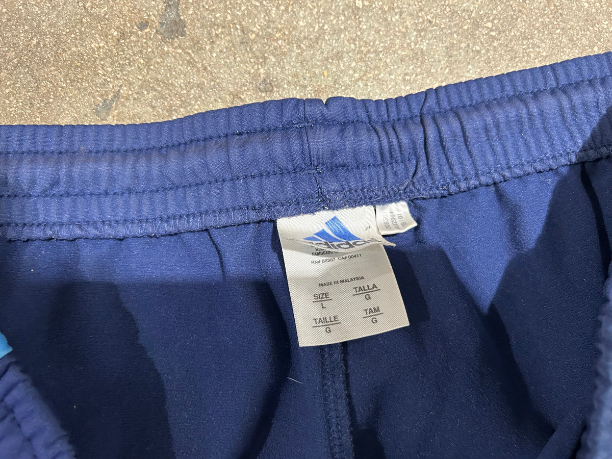 Adidas Track Pants - Navy/Blue size Large