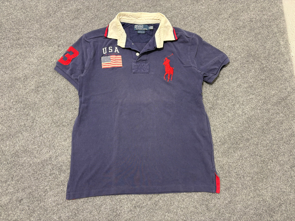 Polo Ralph Lauren USA Big Pony Polo - Navy Size Medium