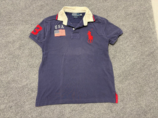 Polo Ralph Lauren USA Big Pony Polo - Navy Size Medium