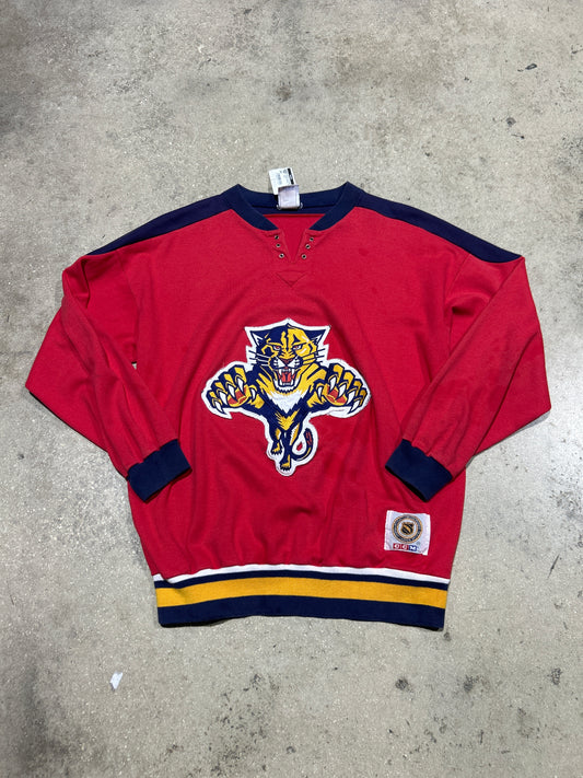 Women's/ Youth Florida Panthers Crewneck -Red Size XL