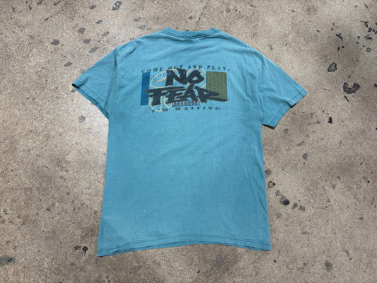 No Fear Come Out and Play Tee - Faded Teal Size XL
