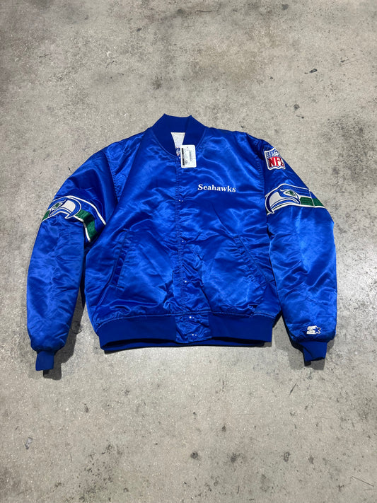 Seattle Seahawks Football Varsity jacket - Blue Size Large