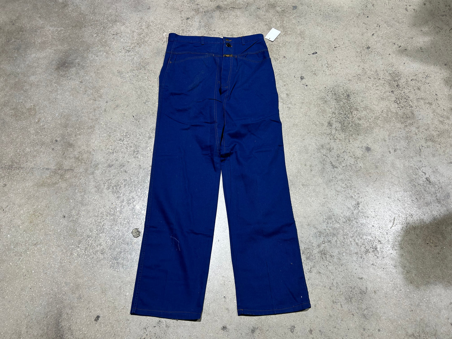 Marithe Francois Girbaud Orange Stitching Pants - Blue Size 36