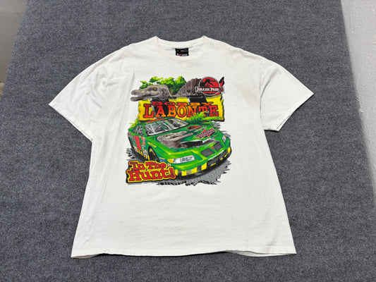 2001 Nascar Jurassic Park Tee - White Size XL