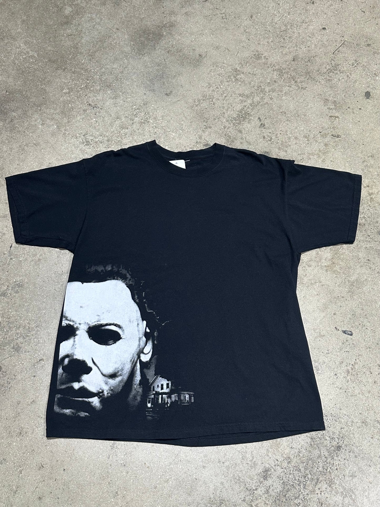 2005 Halloween Big Face Mike w/ House - Black Size XL