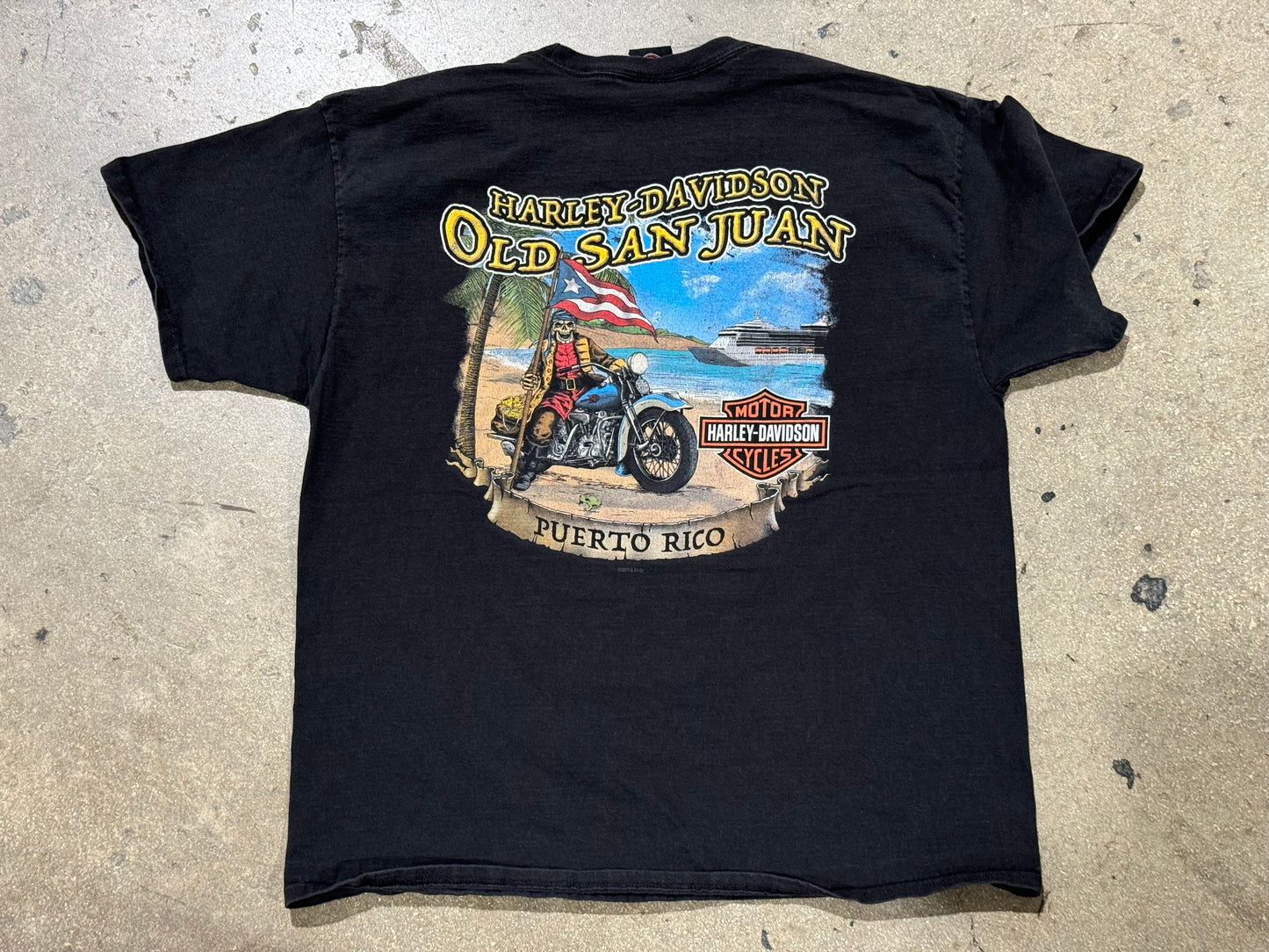 2016 Harley Davidson Puerto Rico Tee - Black Size XL