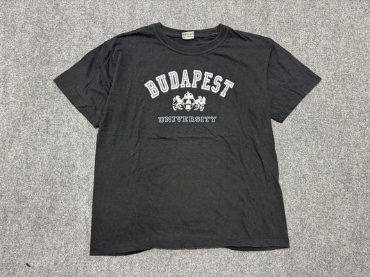 Budapest University Tee - Black Size Large