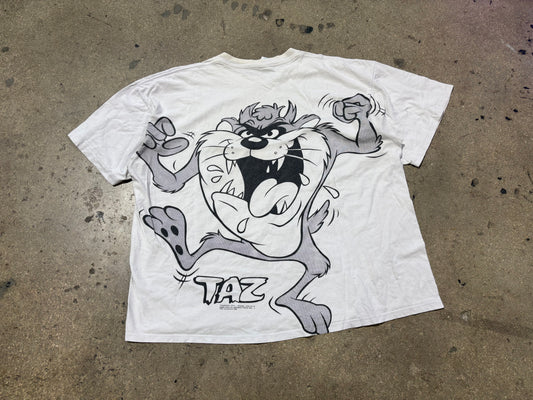 1992 Taz Big Back Hit Tee - White Size XL