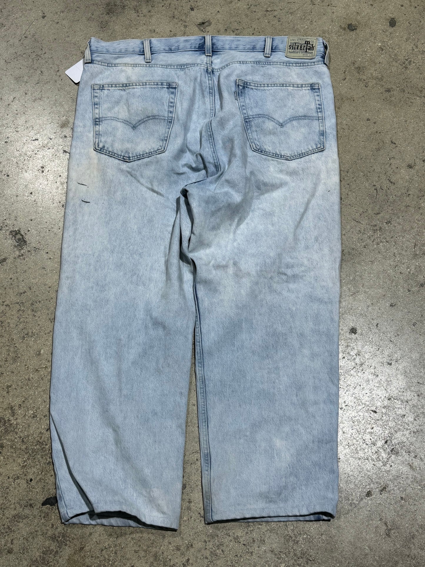 Levis Silver Tab Loose Fit Denim - Light Wash Size 40x30