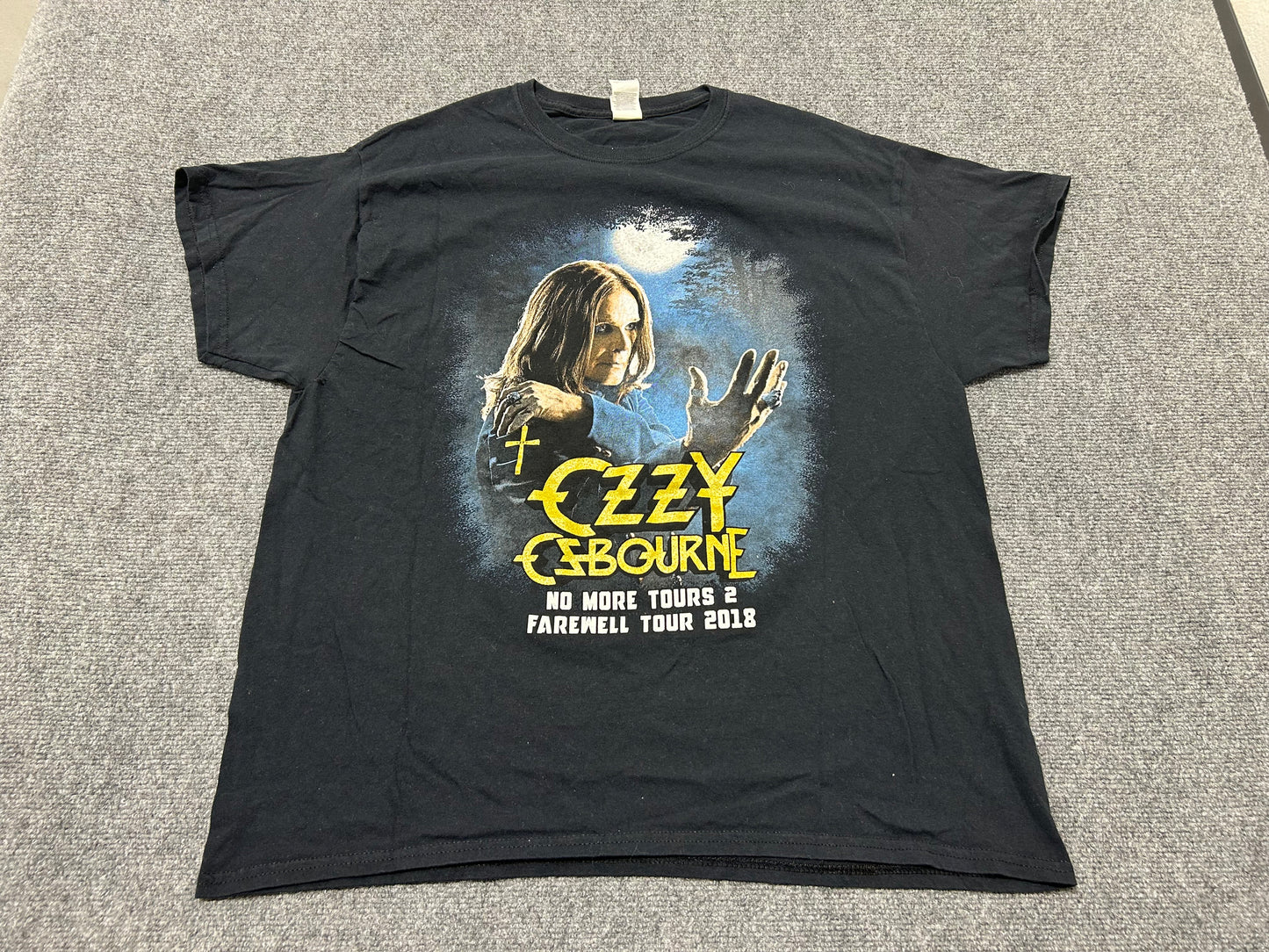 2018 Ozzy Osbourne No More Tours 2 Tee - Black Size XL(con)