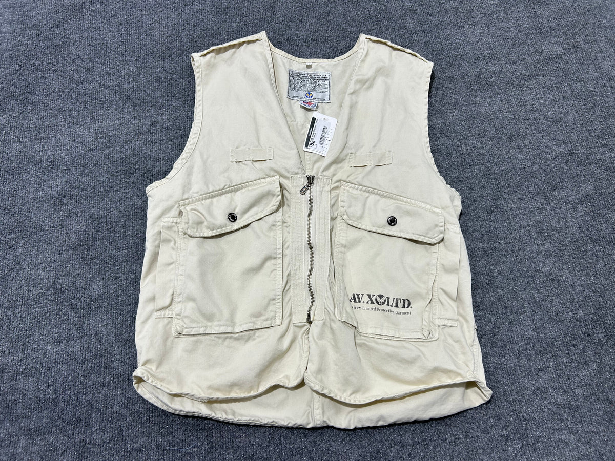 Avirex Utility Vest - Cream Size XL
