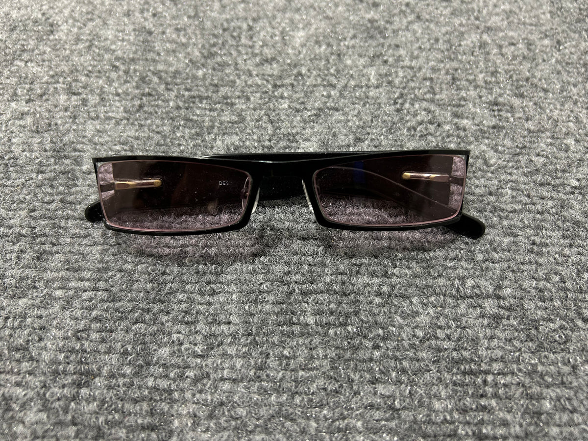 Prada Small Rectangle Frames - Black