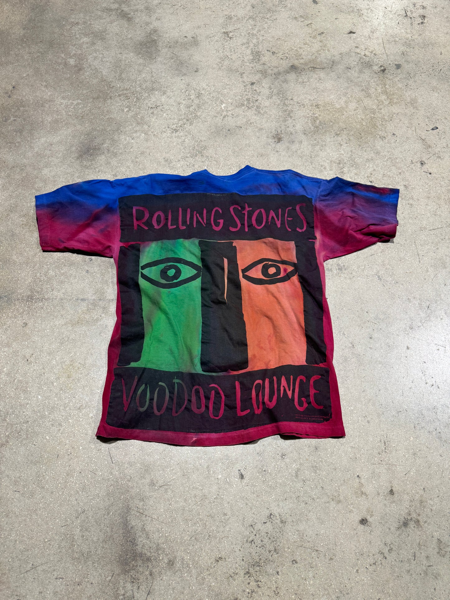 1994 Rolling Stones Voodoo Lounge Tour Tee - Tie Dye Size XXL