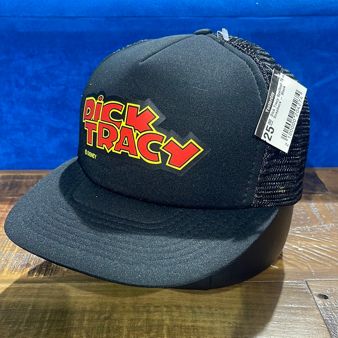 Dick Tracy Spellout Trucker Snapback - Black