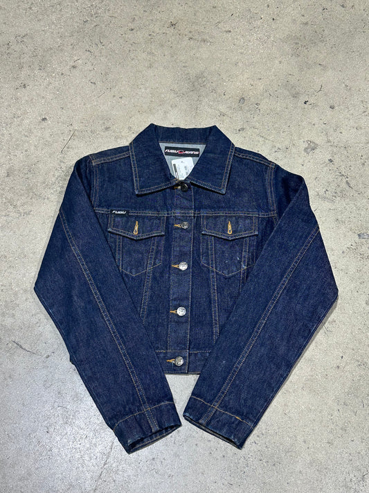 Women's Fubu Denim Jacket - Dark Wash Size Medium