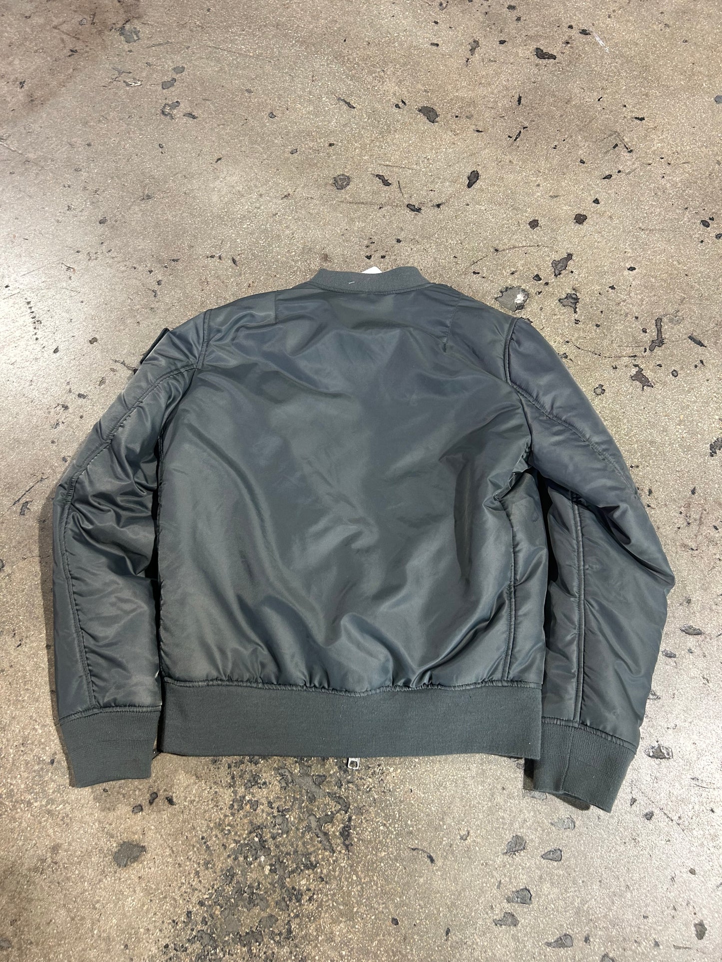 Been Trill Bomber Jacket - Gray Size Medium