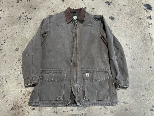 Carhartt Chore Jacket - Faded Brown Size Large