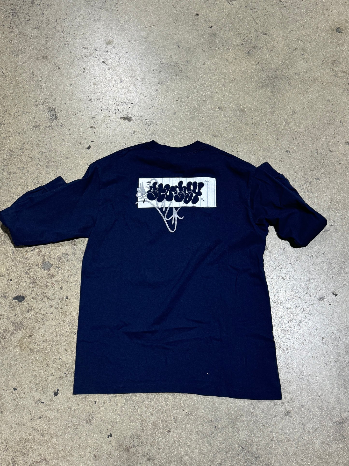 Stussy Notebook L/S - Navy Size Medium