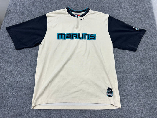 Nike Florida Marlins Warm Up - White / Black Size Large
