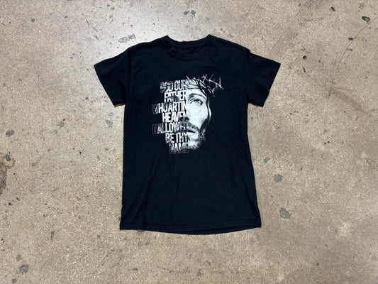 Hallowed Be Thy Name Jesus tee - Black Size Small