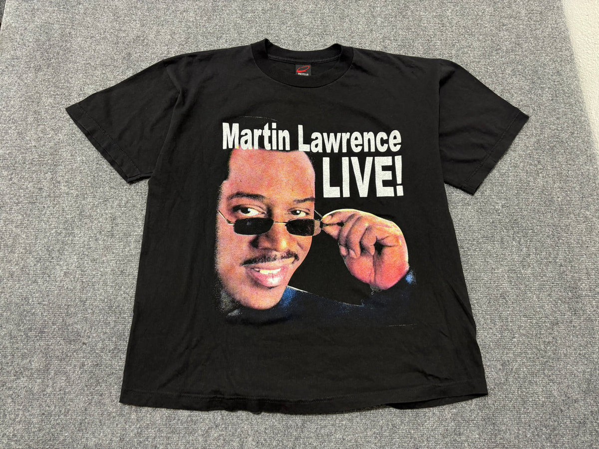 2002 Martin Lawrence Wazzup Live Tee - Black Size XL