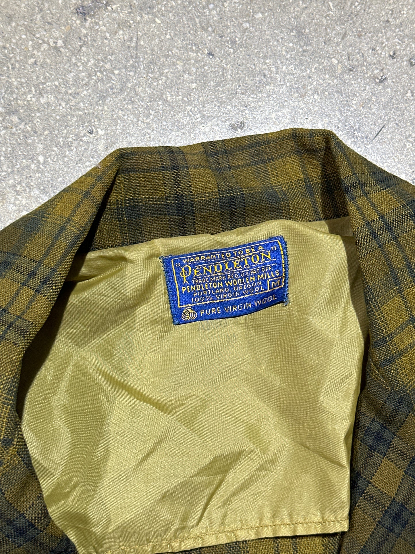 Pendleton Blazer - Yellow Size Medium