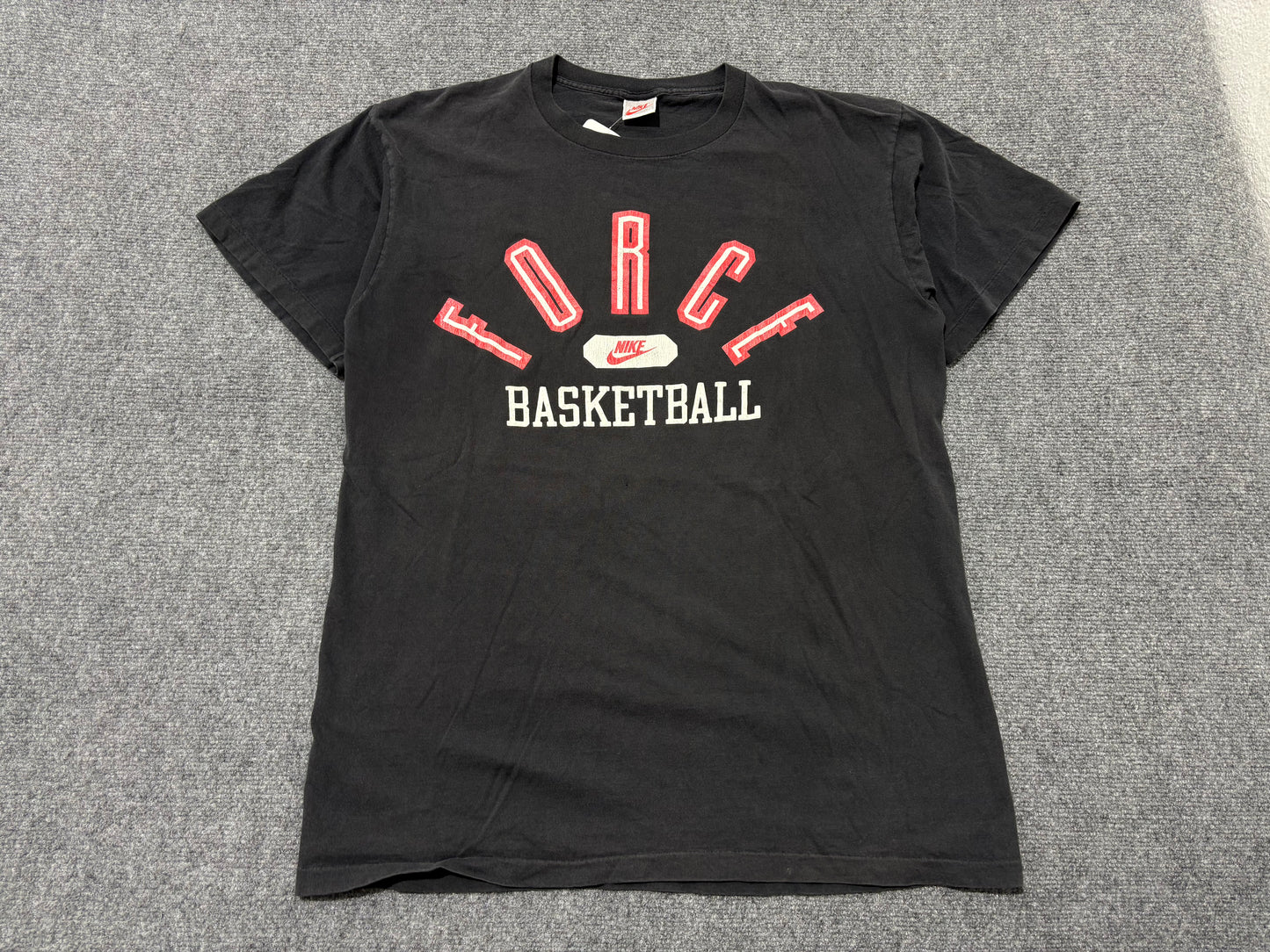 Nike Force Basketball Spell Out Tee - Black Size XL