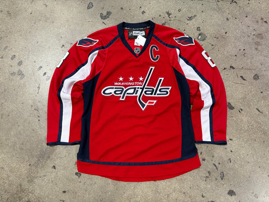 Reebok Washington Capitals Ovechkin #8 Authentic Jersey Size 52