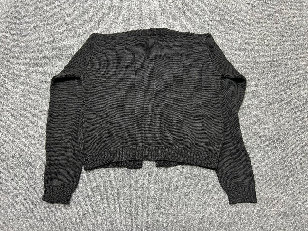 Dolce & Gabbana Rose Embellish Sweater - Black size Small