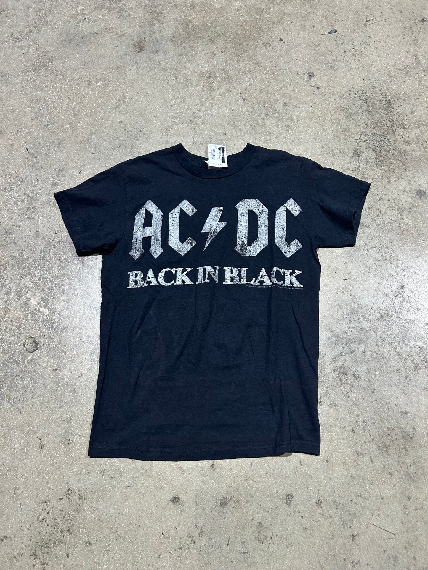 ACDC Back In Black Tee - Black Size Small