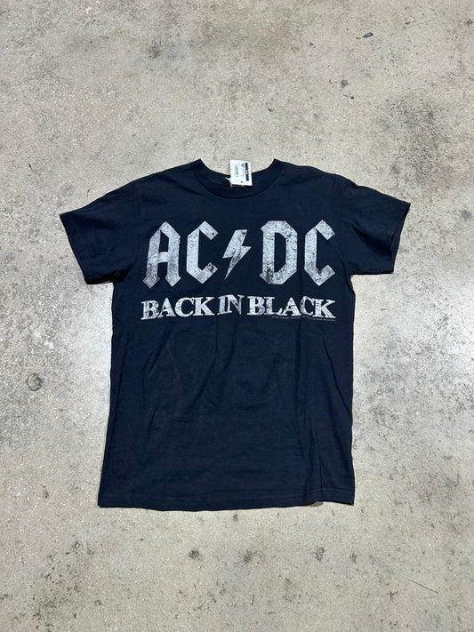 ACDC Back In Black Tee - Black Size Small
