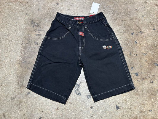 Kids No Rules Baggy Skater Jean Shorts - Black Size 8 Years