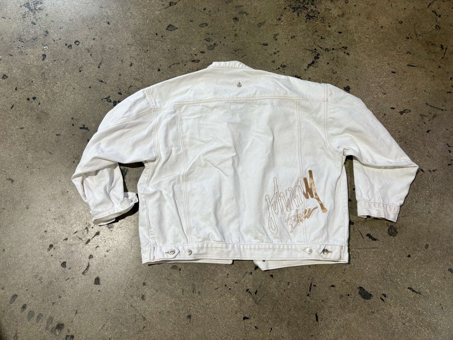 Johnny Blaze Denim Jacket - White Size XL