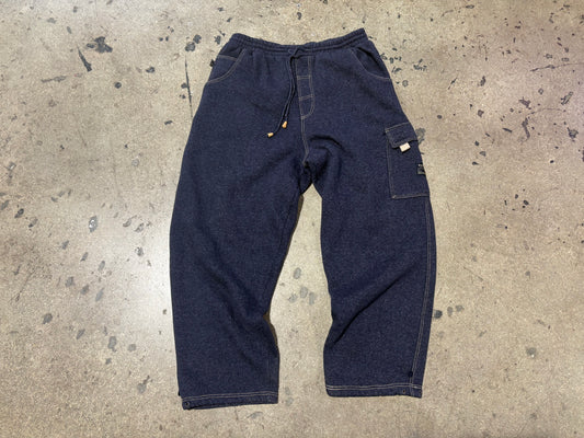 PJ Mark Baggy Heavy Weight Sweatpants - Navy Size XL